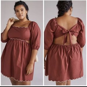 Anthropologie Forever That Girl Scalloped Dress